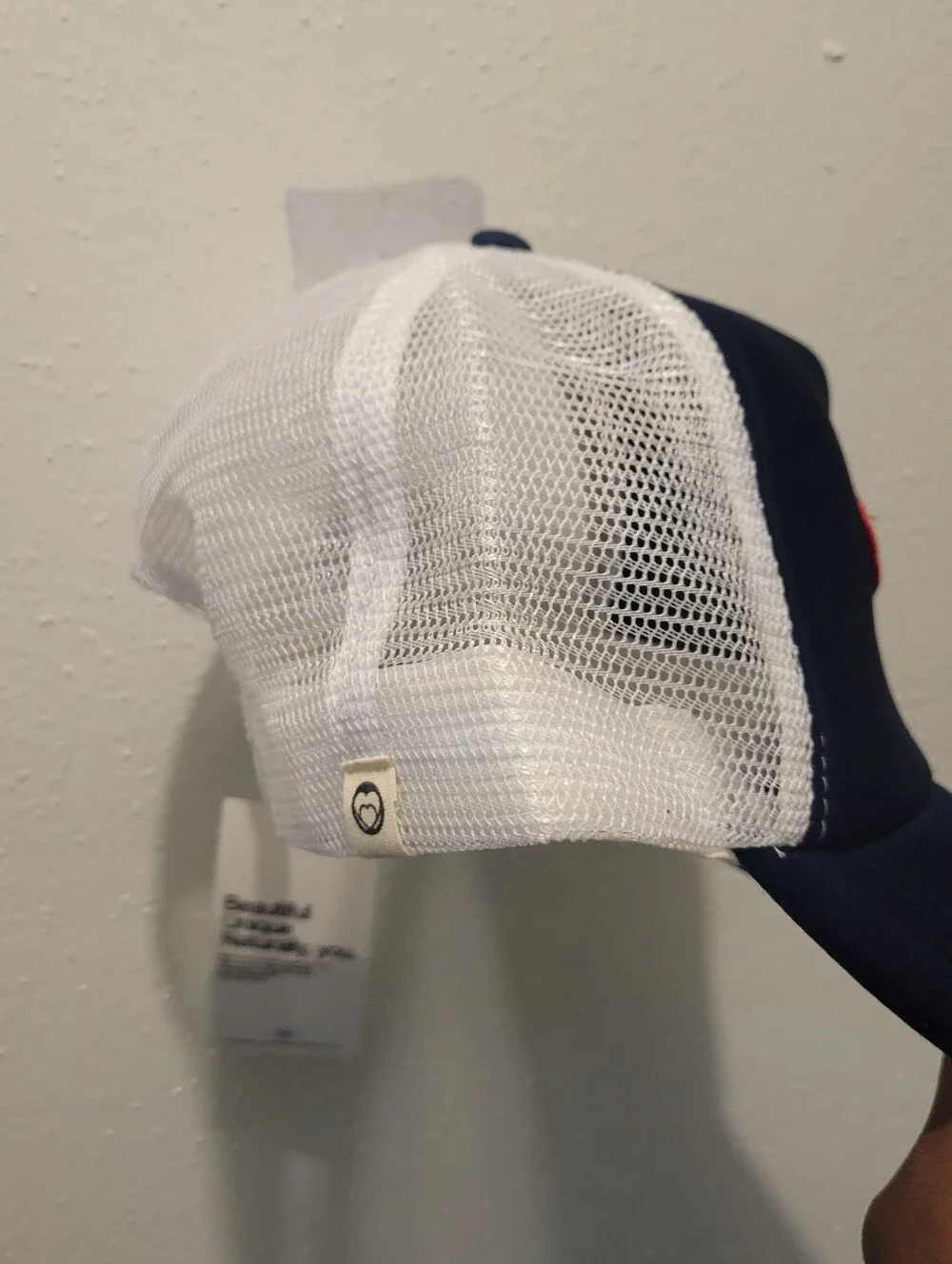 Mama Script Patch Trucker Hat - Navy & White